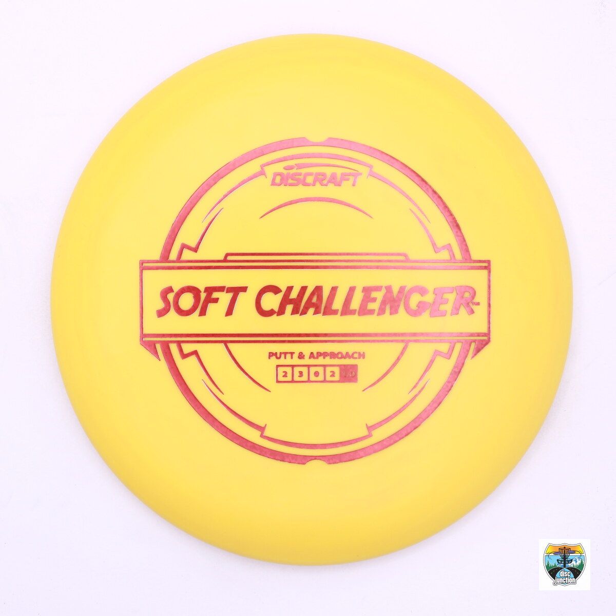 Discraft Soft Challenger, Manufacturer Weight Range: 170-172 Grams, Color: Yellow, Serial Number: 0001-0063