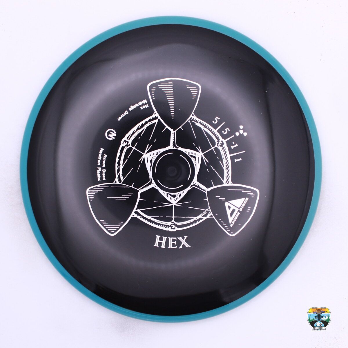 Axiom Neutron Hex, Manufacturer Weight Range: 165-169 Grams, Color: Black/Blue, Serial Number: 0549-0059