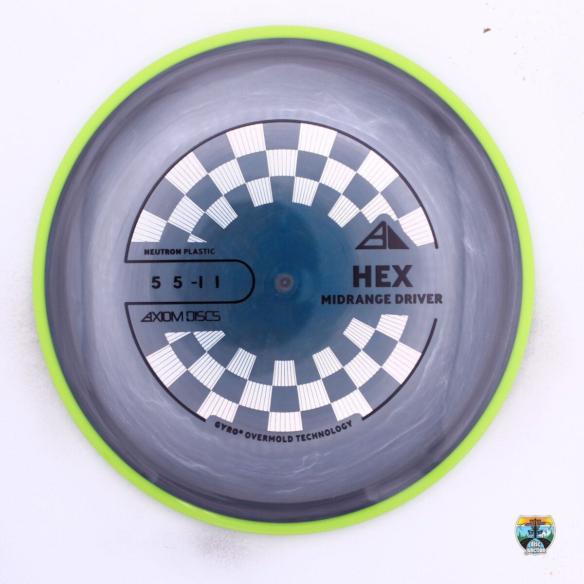 Axiom Neutron Hex, Manufacturer Weight Range: 165-169 Grams, Color: Grey/Yellow, Serial Number: 0649-0047