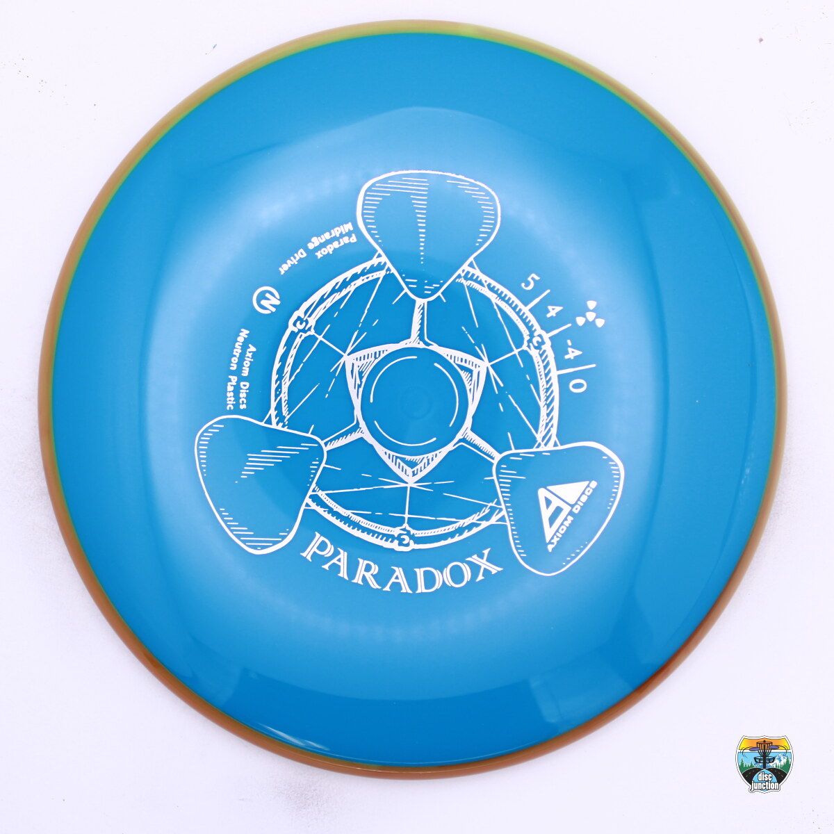 Axiom Neutron Paradox, Manufacturer Weight Range: 165-169 Grams, Color: Blue/Orange, Serial Number: 0505-0074