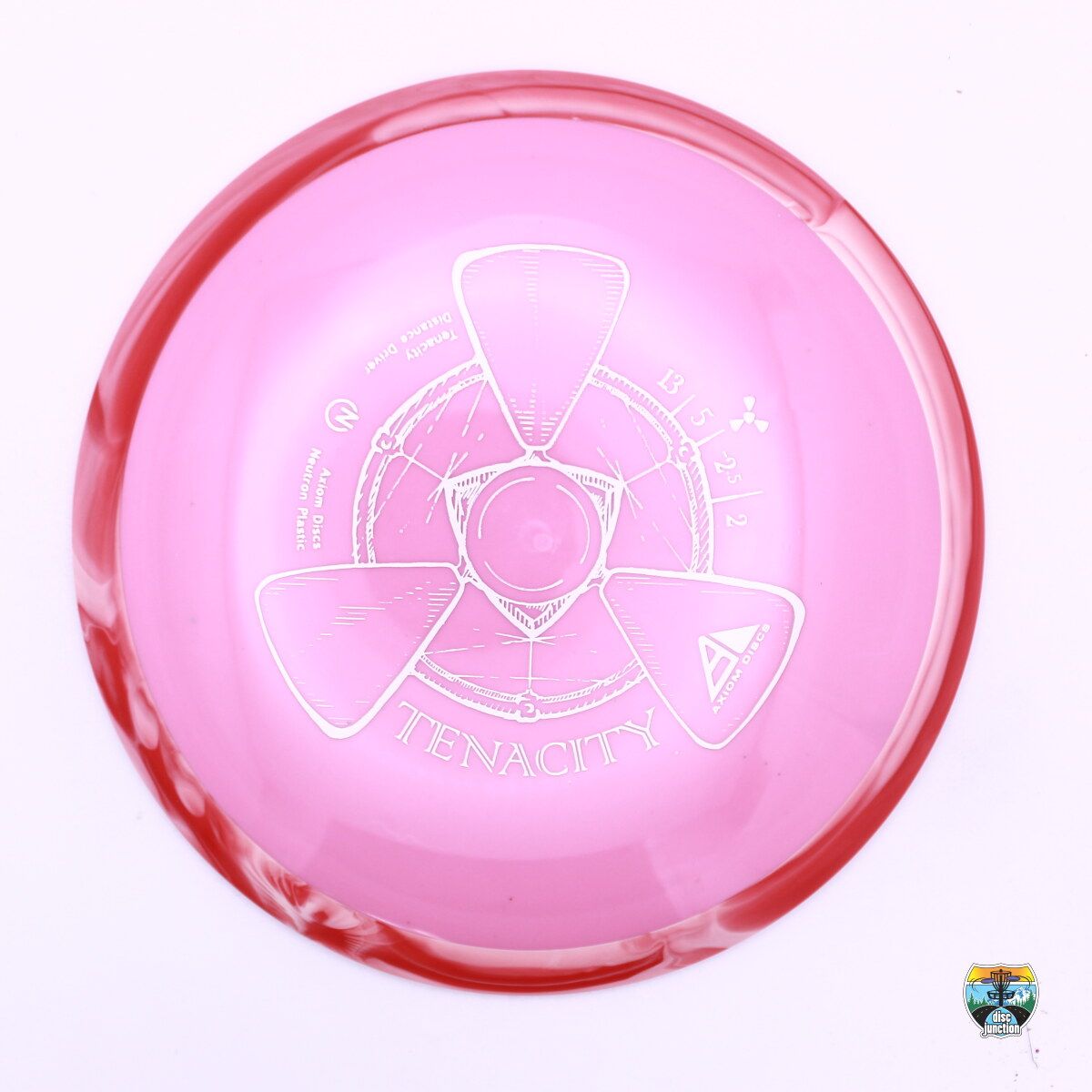 Axiom Neutron Tenacity, Manufacturer Weight Range: 170-175 Grams, Color: Pink/Red, Serial Number: 0199-0044