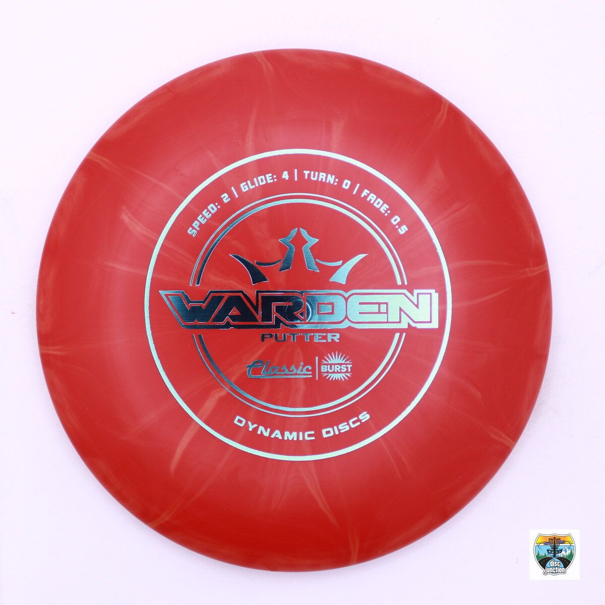 Dynamic Discs Classic Burst Warden, Manufacturer Weight Range: 173-176 Grams, Color: Red, Serial Number: 0002-0149
