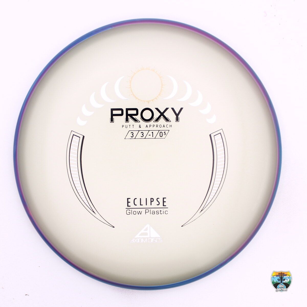 Axiom Eclipse Proxy, Manufacturer Weight Range: 170-175 Grams, Color: Glow/Blue, Serial Number: 0736-0020