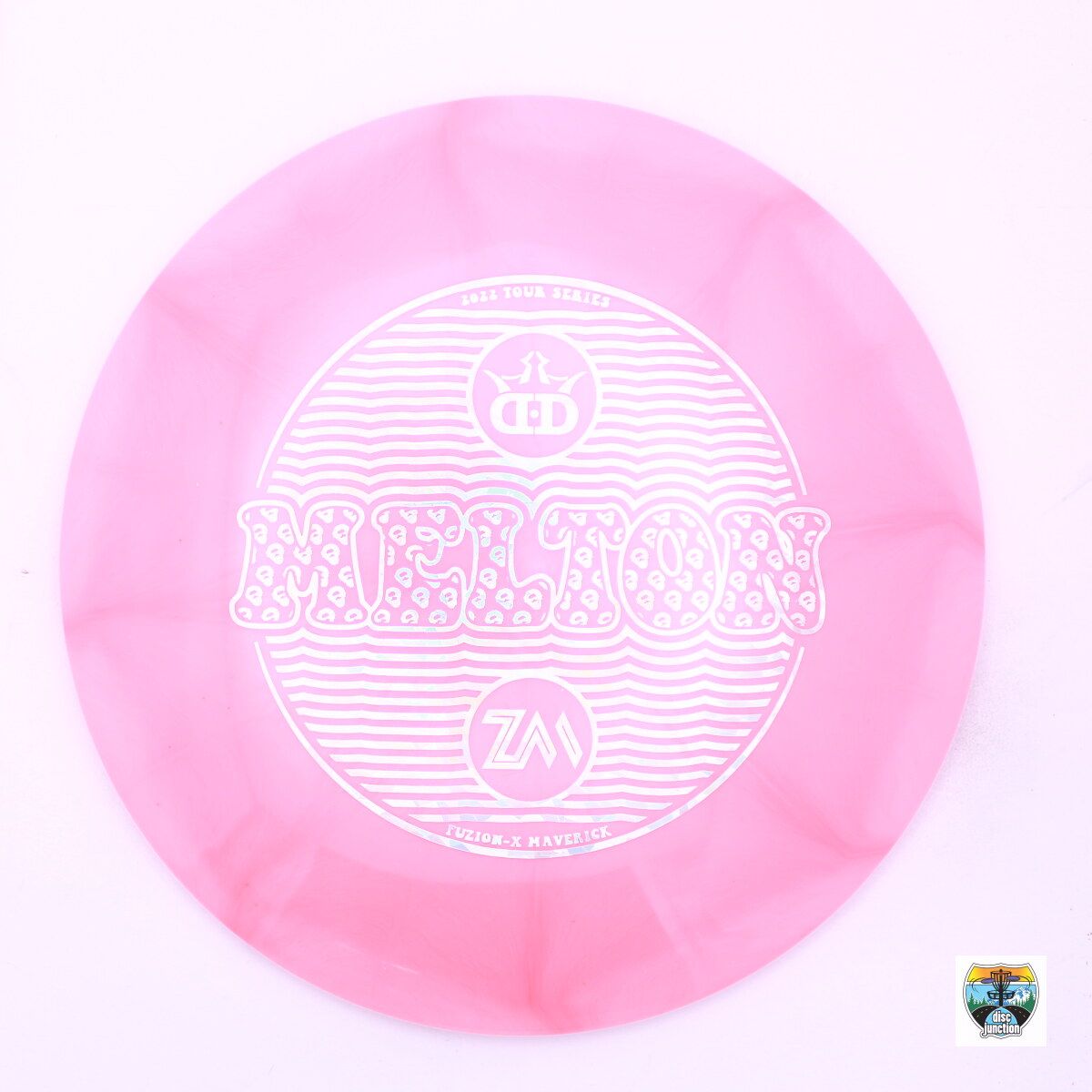 Dynamic Discs Fuzion-X Maverick 2022 Team Series Zach Melton, Manufacturer Weight Range: 173-176 Grams, Color: Pink, Serial Number: 0002-0030