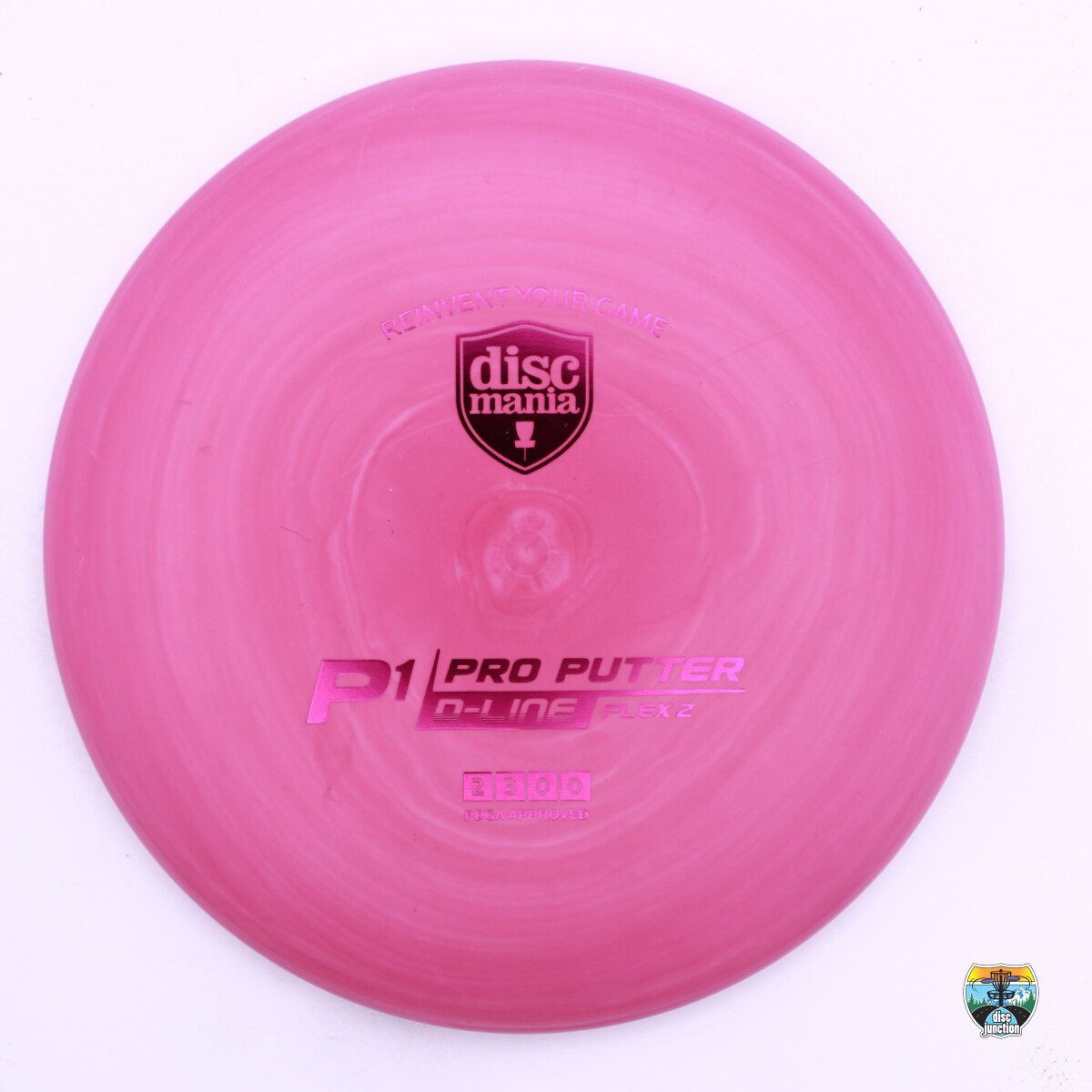 Discmania D-Line Flex 2 P1, Manufacturer Weight Range: 173+ Grams, Color: Pink, Serial Number: 0459-0025