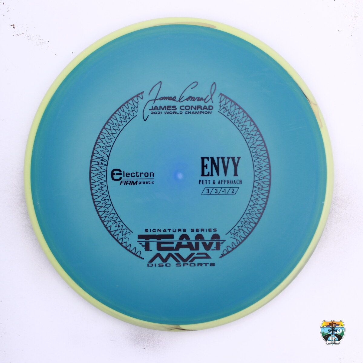 Axiom Electron Firm Envy Signature Series James Conrad, Manufacturer Weight Range: 170-175 Grams, Color: Blue/Yellow, Serial Number: 0633-0002