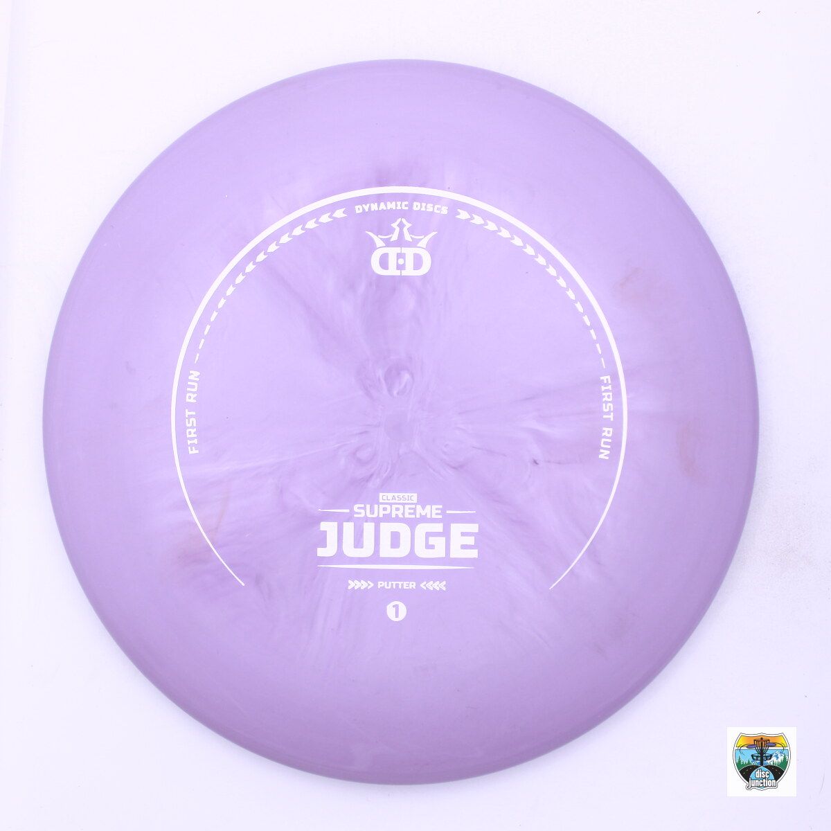 Dynamic Discs Classic Supreme Supreme Judge First Run, Manufacturer Weight Range: 173-176 Grams, Color: Purple, Serial Number: 0002-0249