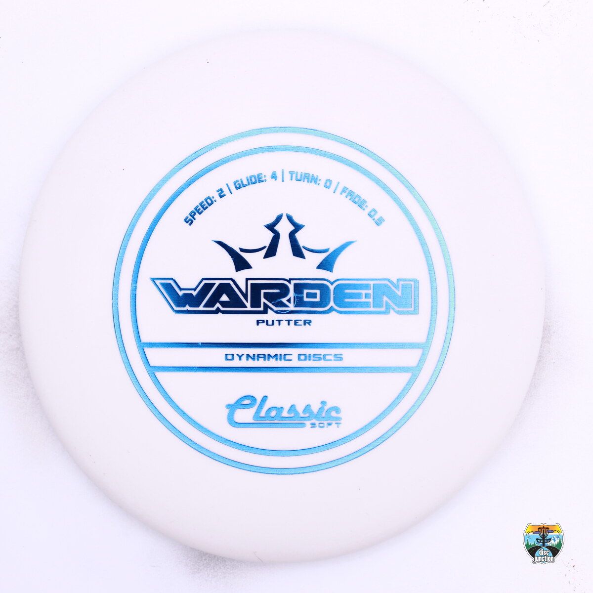 Dynamic Discs Classic Soft Warden, Manufacturer Weight Range: 173+ Grams, Color: White, Serial Number: 0606-0048