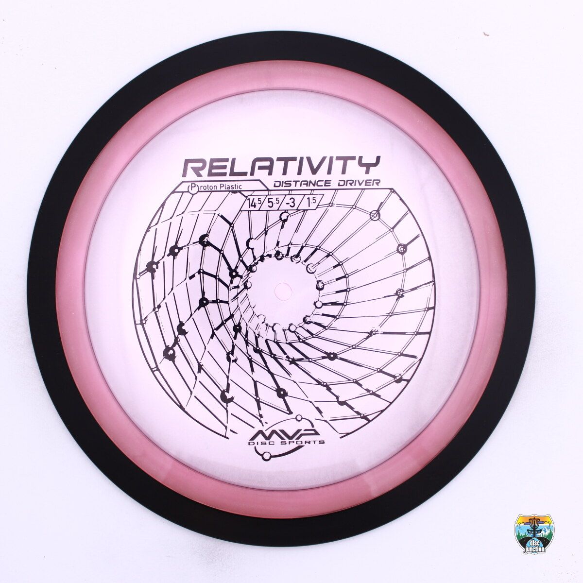 MVP Proton Relativity, Manufacturer Weight Range: 170-175 Grams, Color: Pink/Black, Serial Number: 0500-0086