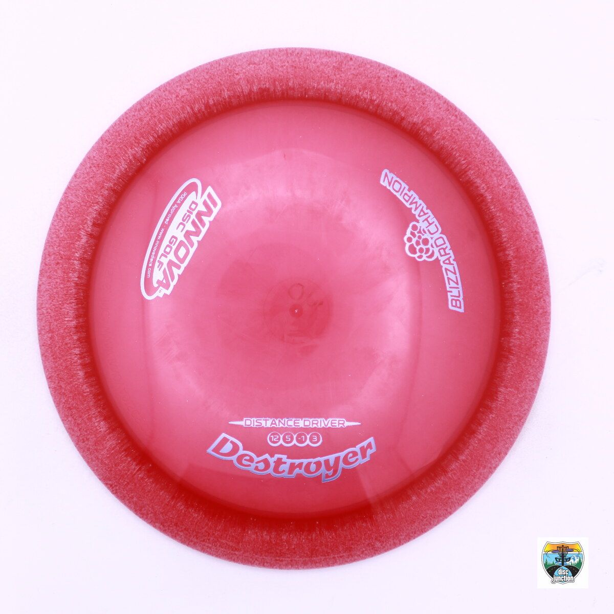 Innova Blizzard Champion Destroyer, Manufacturer Weight Range: 140-150 Grams, Color: Red, Serial Number: 0005-0040