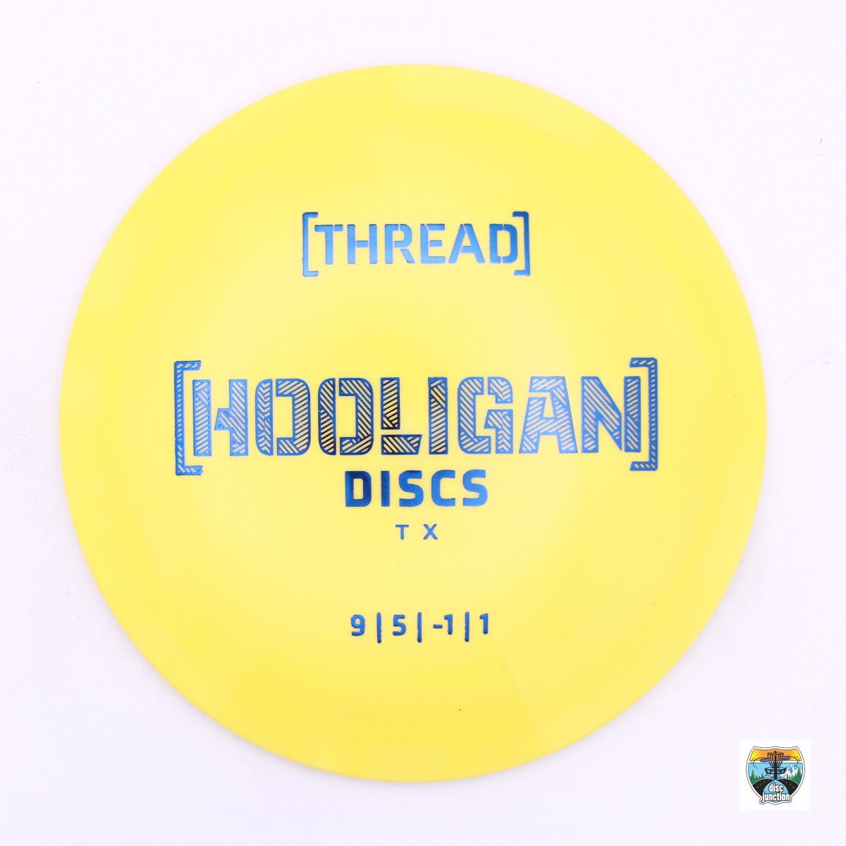 Hooligan Discs Alpha Thread, Manufacturer Weight Range: 173-176 Grams, Color: Yellow, Serial Number: 0010-0887