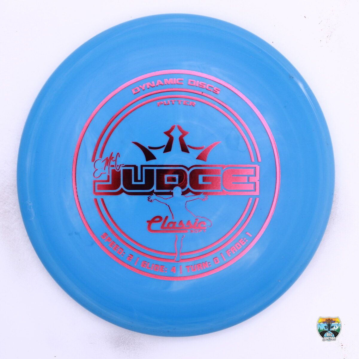 Dynamic Discs Classic Soft EMAC Judge, Manufacturer Weight Range: 173+ Grams, Color: Blue, Serial Number: 0606-0040