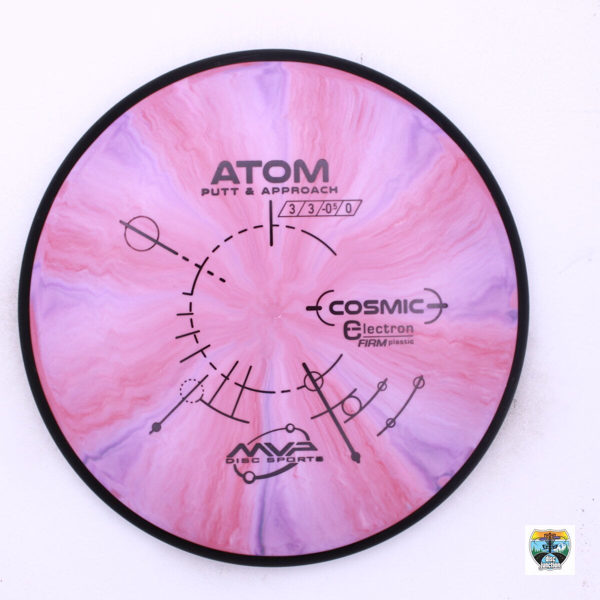 MVP Cosmic Electron Firm Atom, Manufacturer Weight Range: 170-175 Grams, Color: Pink/Black, Serial Number: 0015-0330