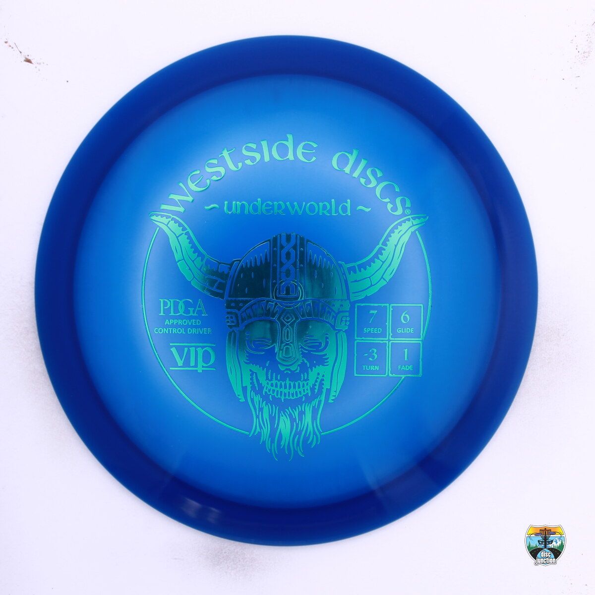 Westside Discs VIP Underworld, Manufacturer Weight Range: 173+ Grams, Color: Blue, Serial Number: 0641-0049