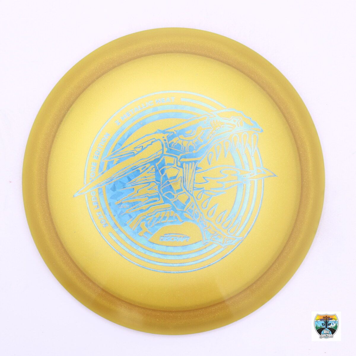 Discraft Z Metallic Heat Ledgestone Edition 2022, Manufacturer Weight Range: 173-174 Grams, Color: Yellow, Serial Number: 0007-0206