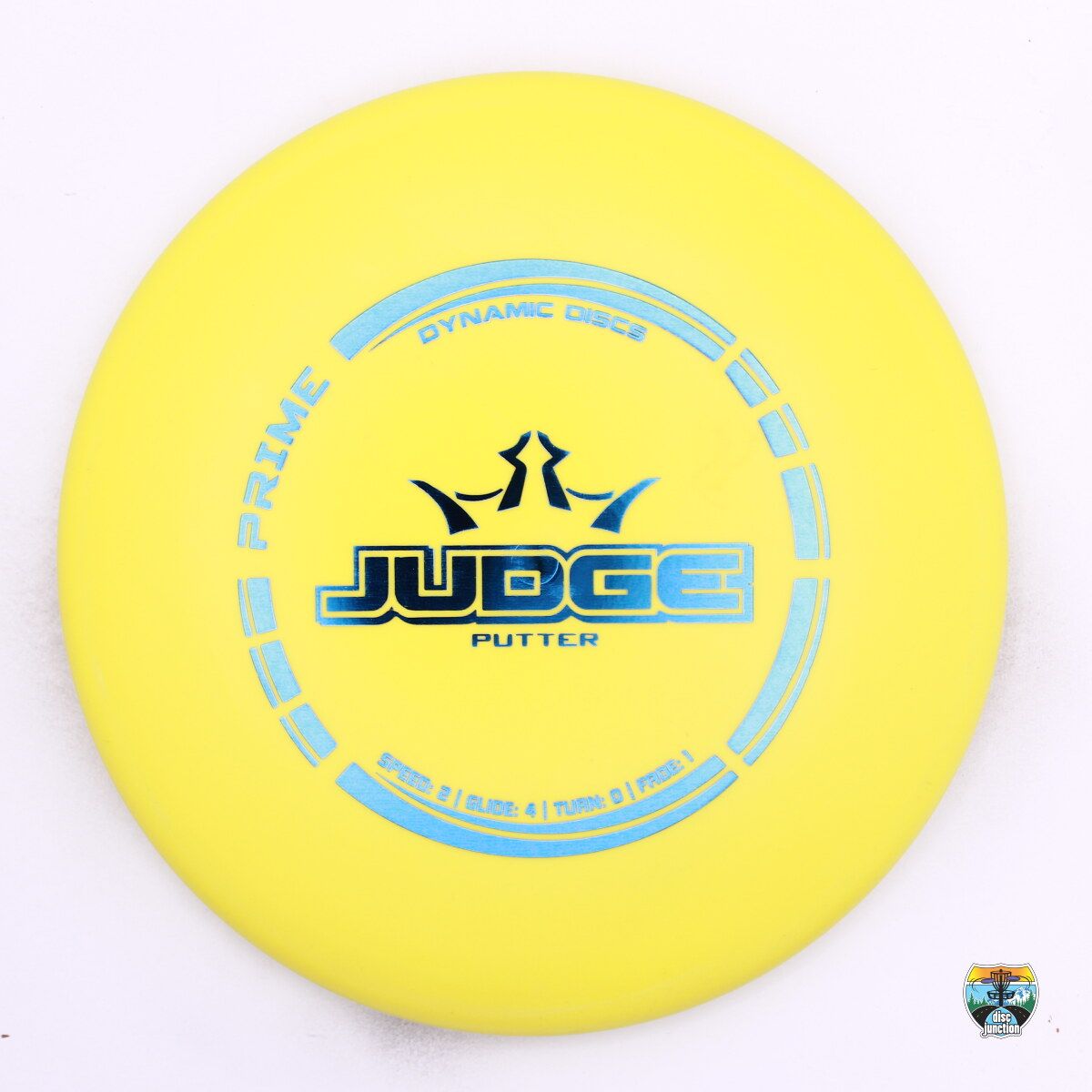 Dynamic Discs Prime Judge, Manufacturer Weight Range: 173+ Grams, Color: Yellow, Serial Number: 0579-0003
