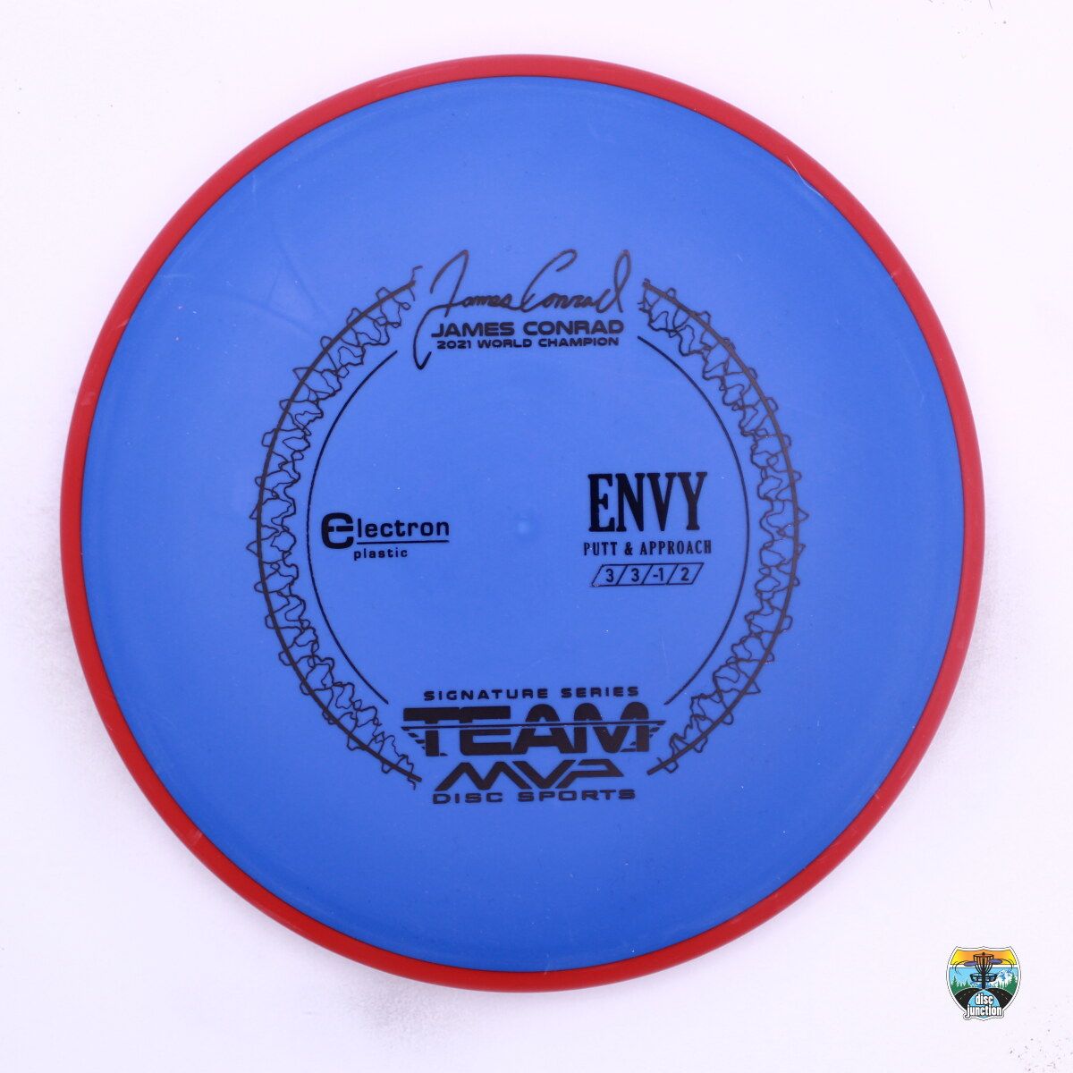 Axiom Electron Envy Signature Series James Conrad, Manufacturer Weight Range: 170-175 Grams, Color: Blue/Red, Serial Number: 0549-0001