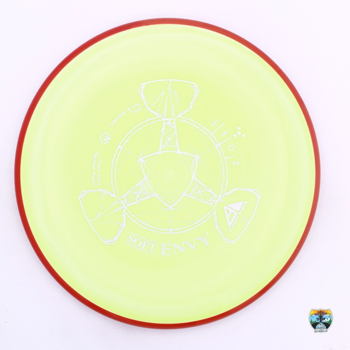 Axiom Neutron Soft Envy, Manufacturer Weight Range: 170-175 Grams, Color: Yellow/Red, Serial Number: 0466-0028