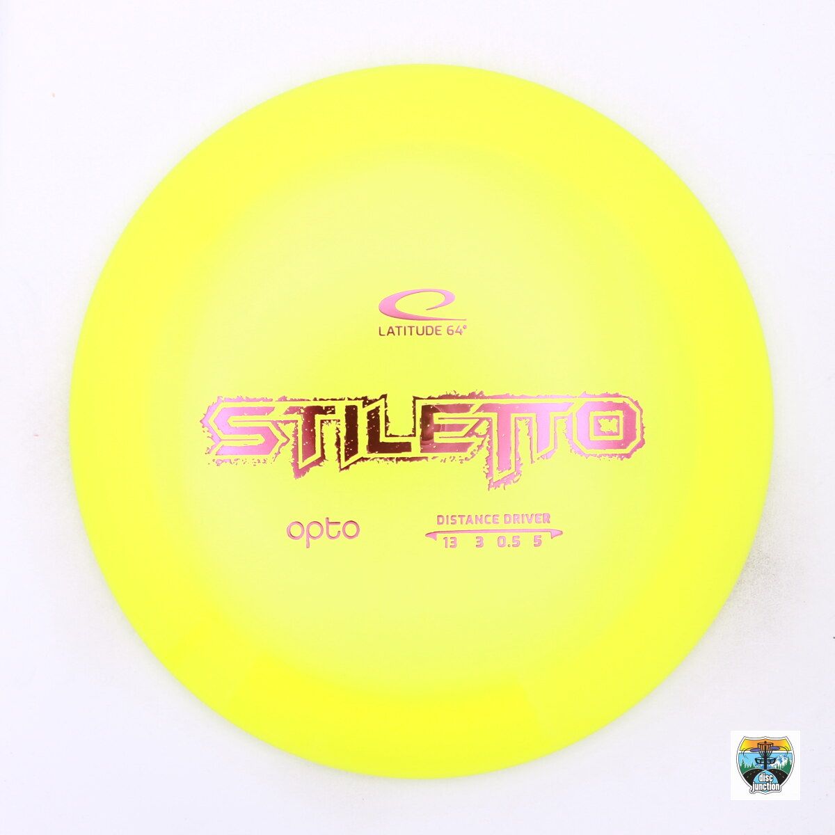 Latitude 64° Opto Stiletto, Manufacturer Weight Range: 173-176 Grams, Color: Yellow, Serial Number: 0021-0075