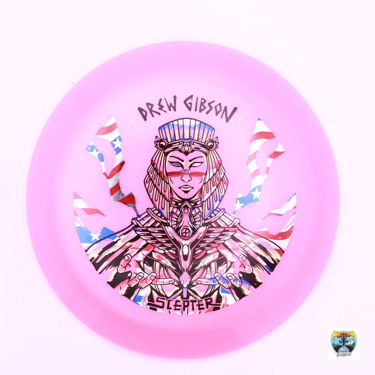 Infinite Discs C-Blend Glow Scepter Signature Series Drew Gibson, Manufacturer Weight Range: 170-172 Grams, Color: Pink, Serial Number: 0029-0135