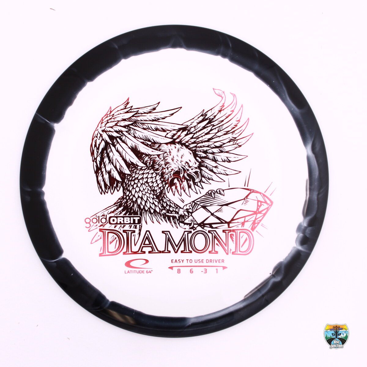 Latitude 64° Gold Orbit Diamond, Manufacturer Weight Range: 155-159 Grams, Color: White/Black, Serial Number: 0680-0066