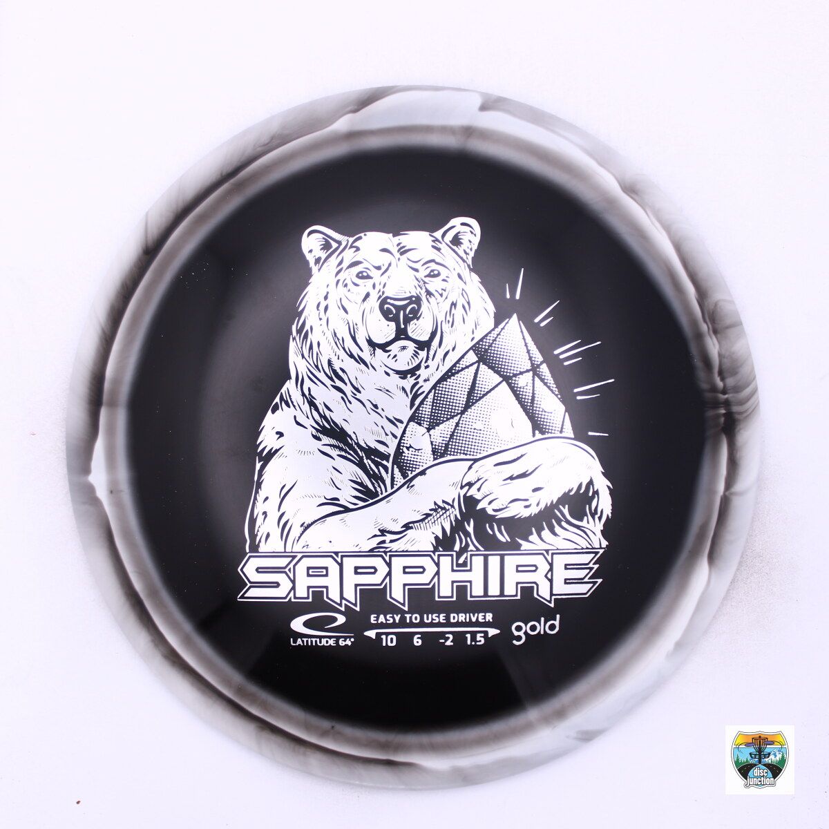 Latitude 64° Gold Orbit Sapphire, Manufacturer Weight Range: 155-159 Grams, Color: Black/White, Serial Number: 0035-0038