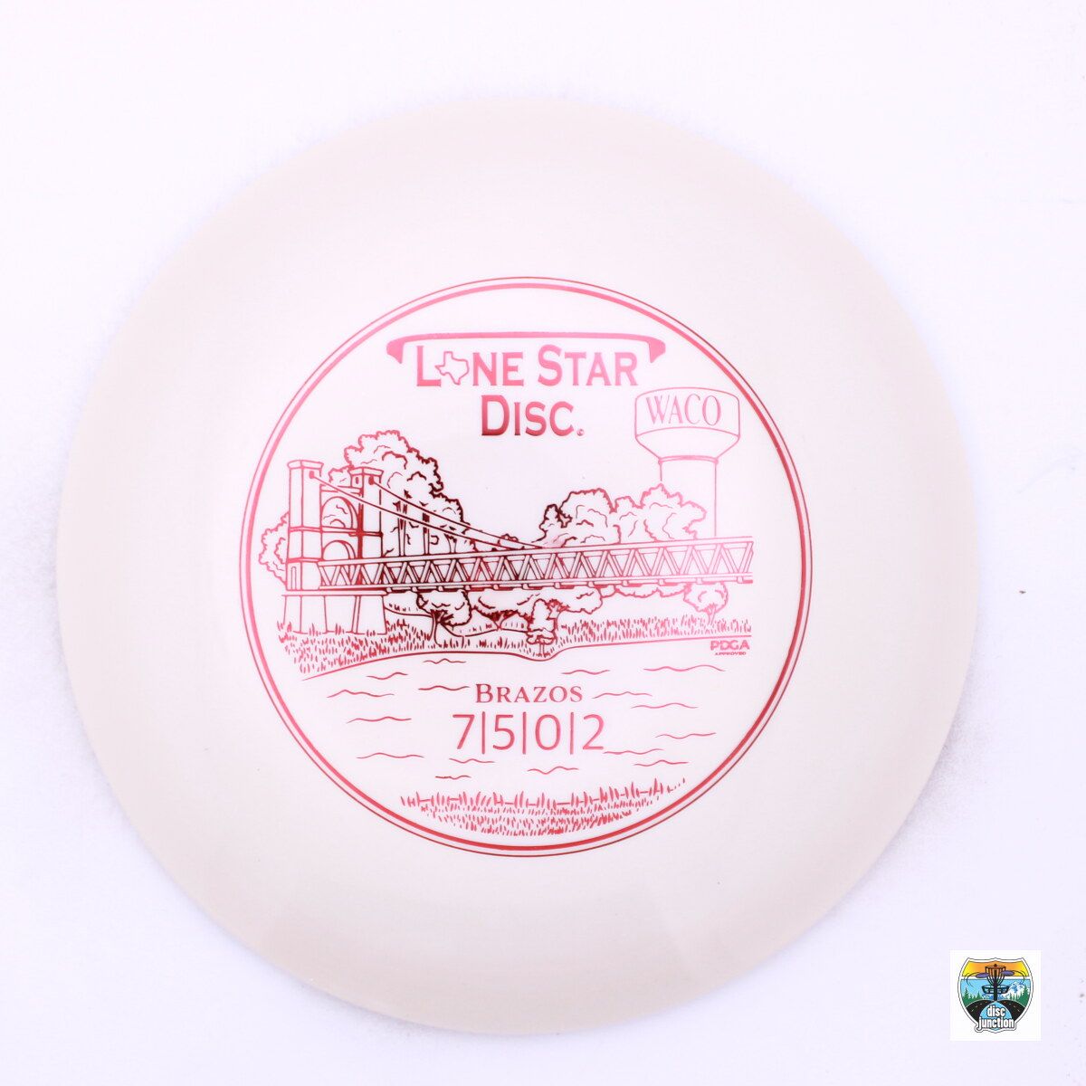 Lone Star Disc Bravo Brazos, Manufacturer Weight Range: 173-176 Grams, Color: White, Serial Number: 0042-0083