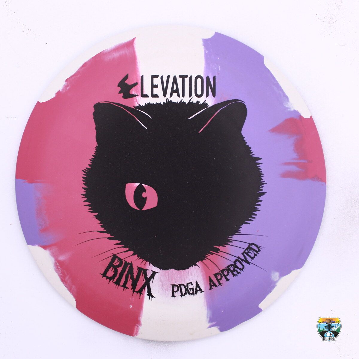 Elevation Disc Golf ecoFLEX Binx, Manufacturer Weight Range: 173-175 Grams, Color: Mulberry (Purple/Red/White), Serial Number: 0616-0001