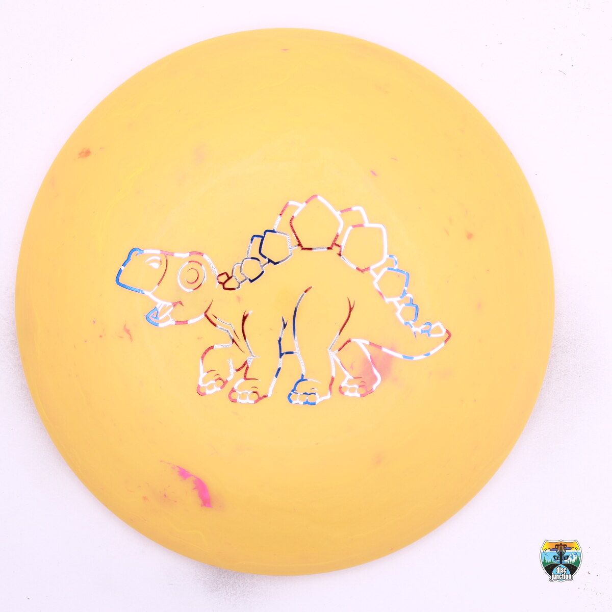 Dino Discs Egg Shell Stegosaurus, Manufacturer Weight Range: 150- Grams, Color: Orange, Serial Number: 0593-0012