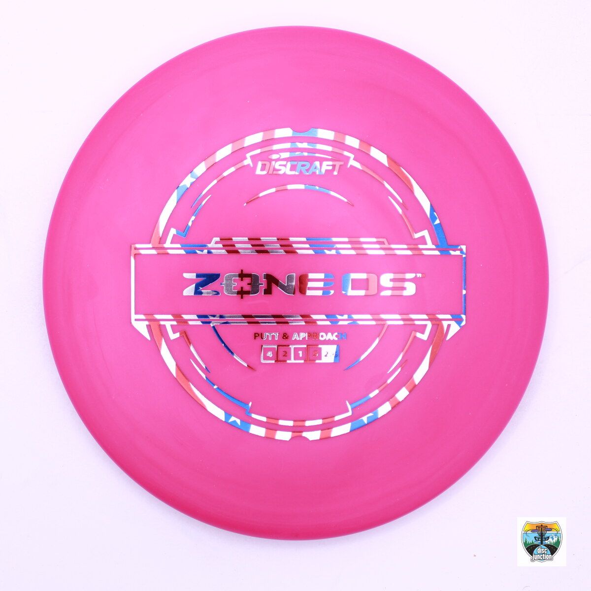Discraft Putter Line Zone OS, Manufacturer Weight Range: 173-174 Grams, Color: Pink, Serial Number: 0055-0073