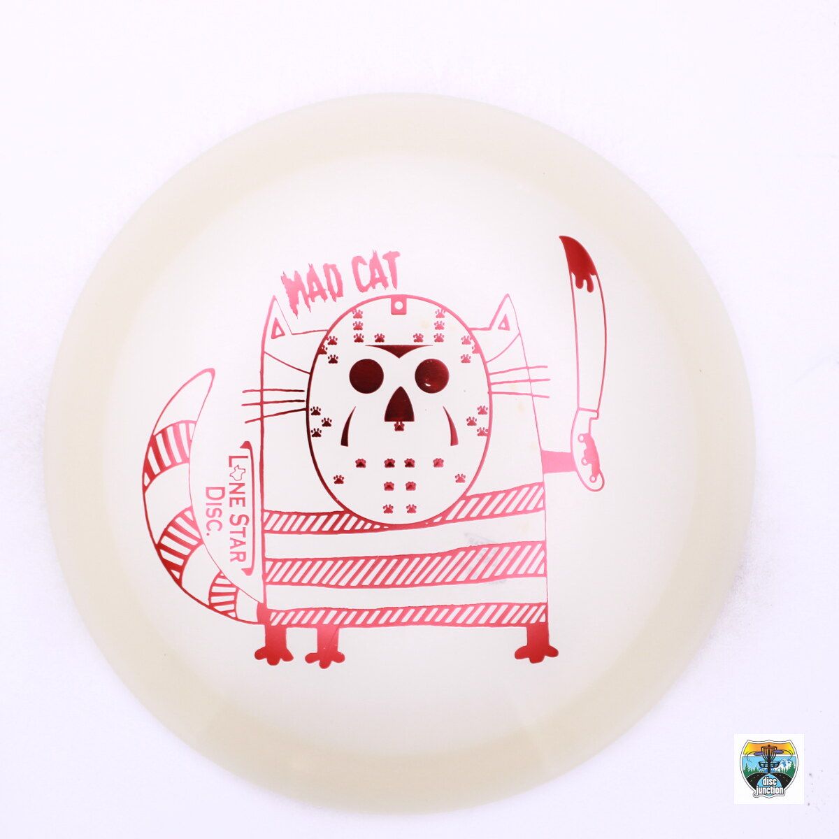 Lone Star Disc Bravo Glow Mad Cat 2023 Halloween, Manufacturer Weight Range: 173-176 Grams, Color: Glow, Serial Number: 0069-0022
