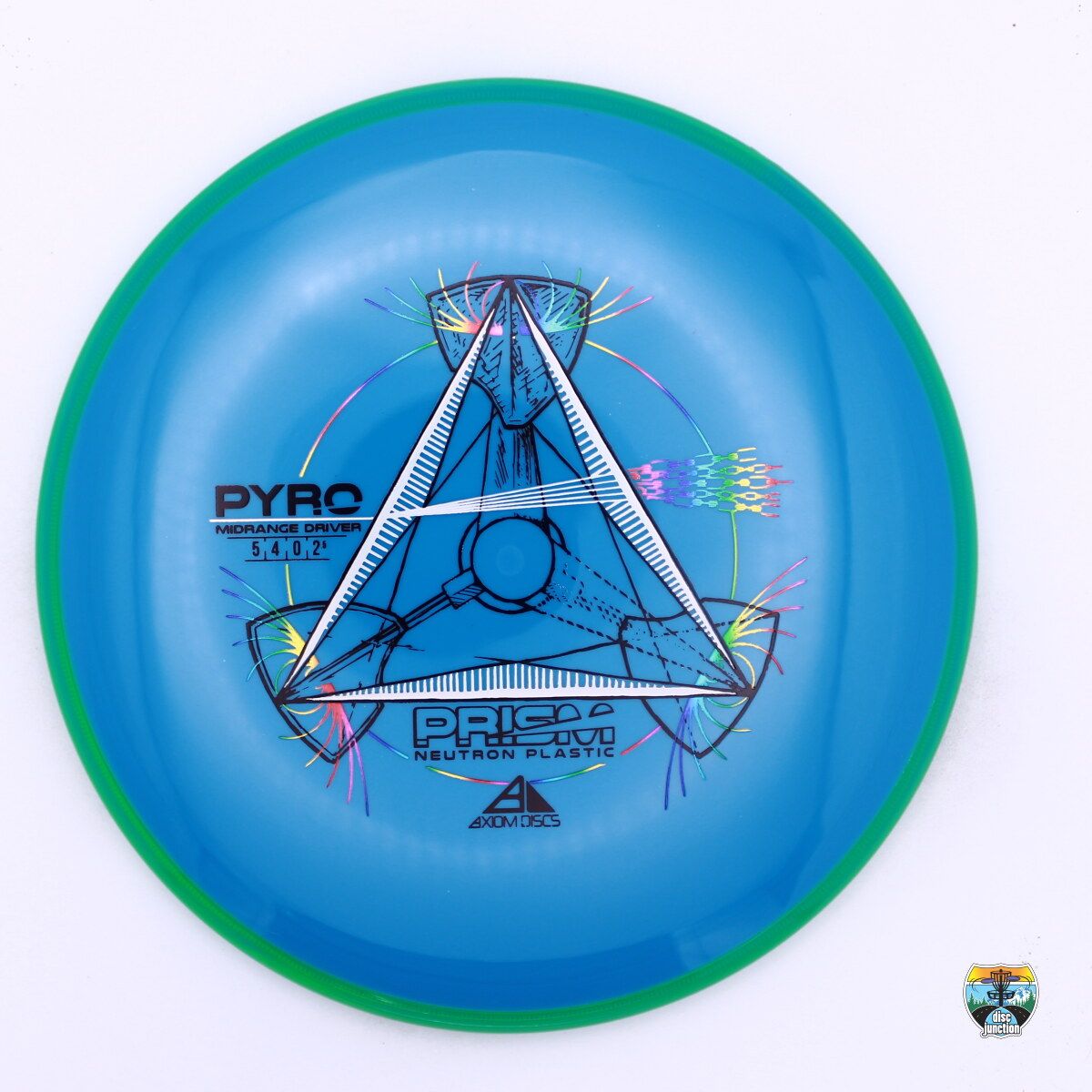Axiom Prism Neutron Pyro, Manufacturer Weight Range: 176-179 Grams, Color: Blue/Green, Serial Number: 0252-0155