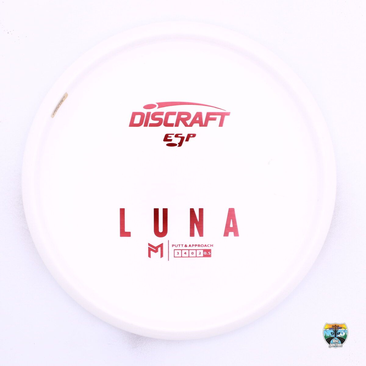Discraft ESP Luna Paul McBeth Bottom Stamp, Manufacturer Weight Range: 173-174 Grams, Color: White, Serial Number: 0514-0028
