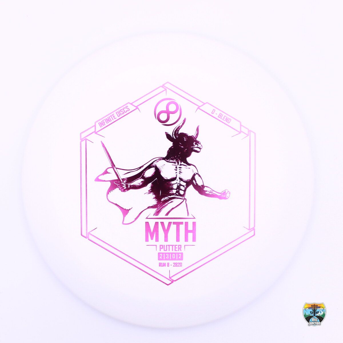Infinite Discs D-Blend Myth, Manufacturer Weight Range: 173-176 Grams, Color: White, Serial Number: 0139-0020