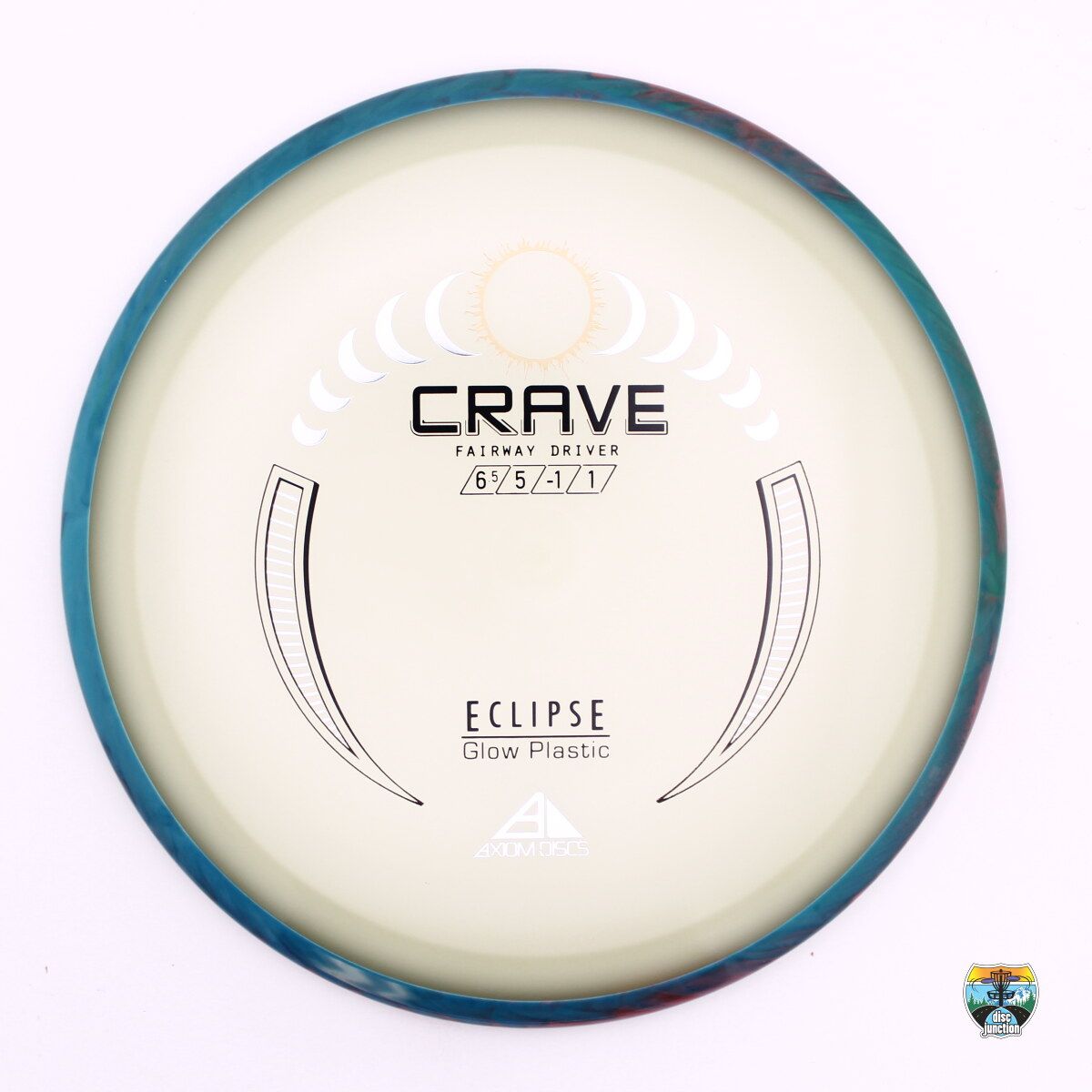 Axiom Eclipse Crave, Manufacturer Weight Range: 170-175 Grams, Color: Glow/Blue, Serial Number: 0684-0004