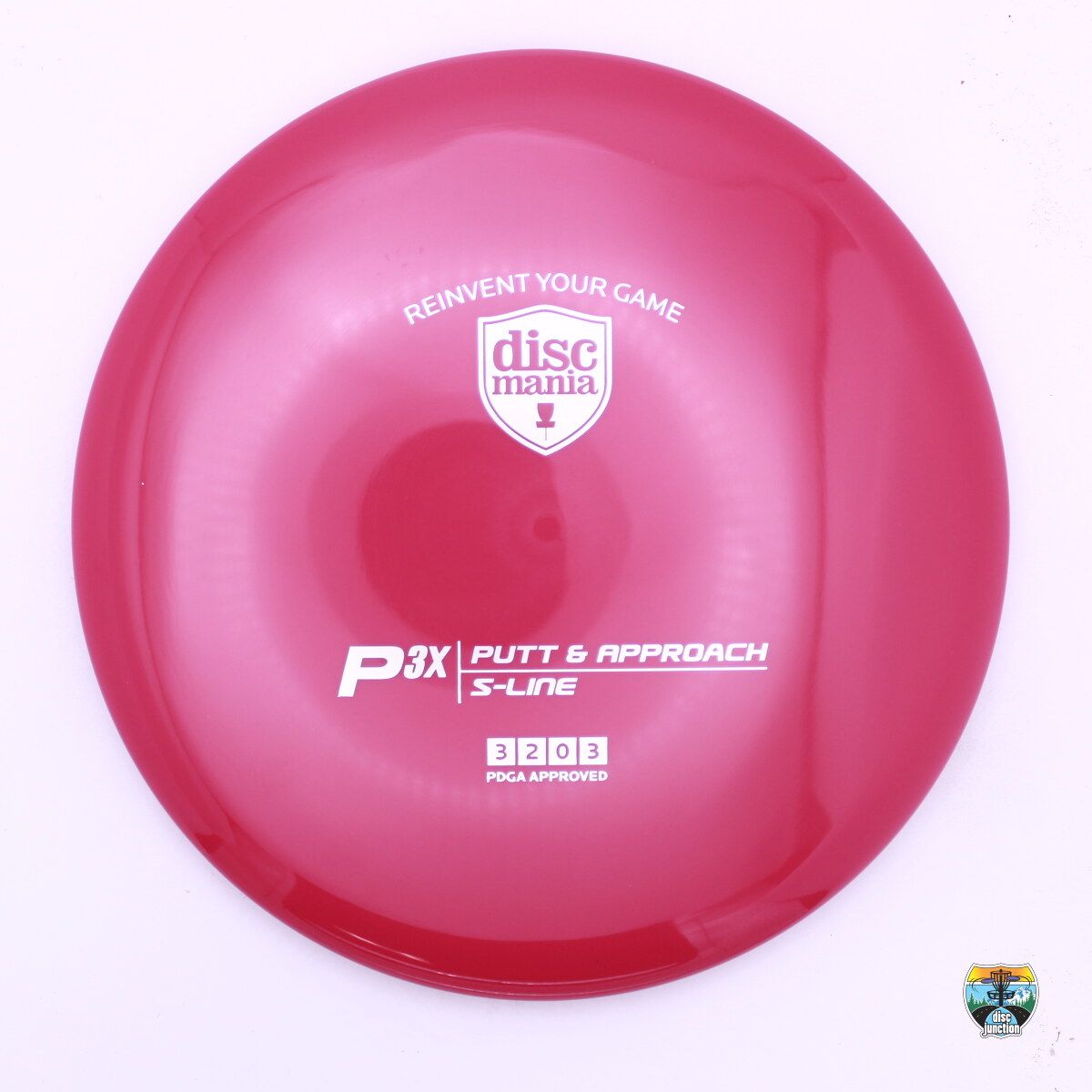 Discmania S-Line P3x, Manufacturer Weight Range: 173+ Grams, Color: Pink, Serial Number: 0172-0022