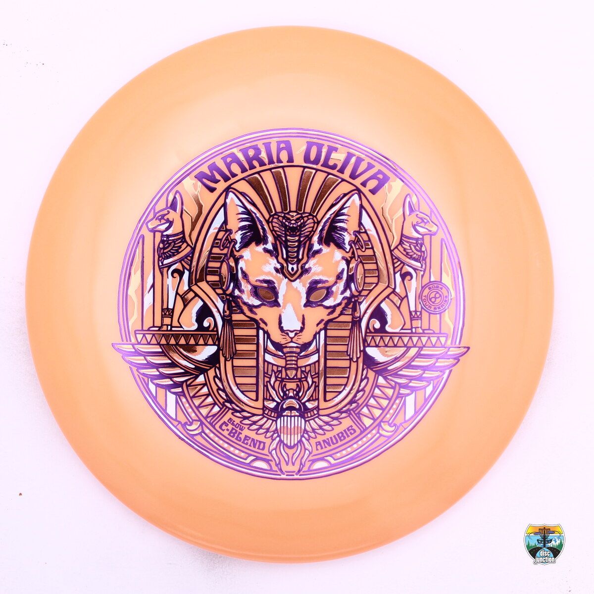 Infinite Discs C-Blend Glow Anubis 2024 Tour Series Maria Oliva, Manufacturer Weight Range: 177+ Grams, Color: Orange, Serial Number: 0488-0002