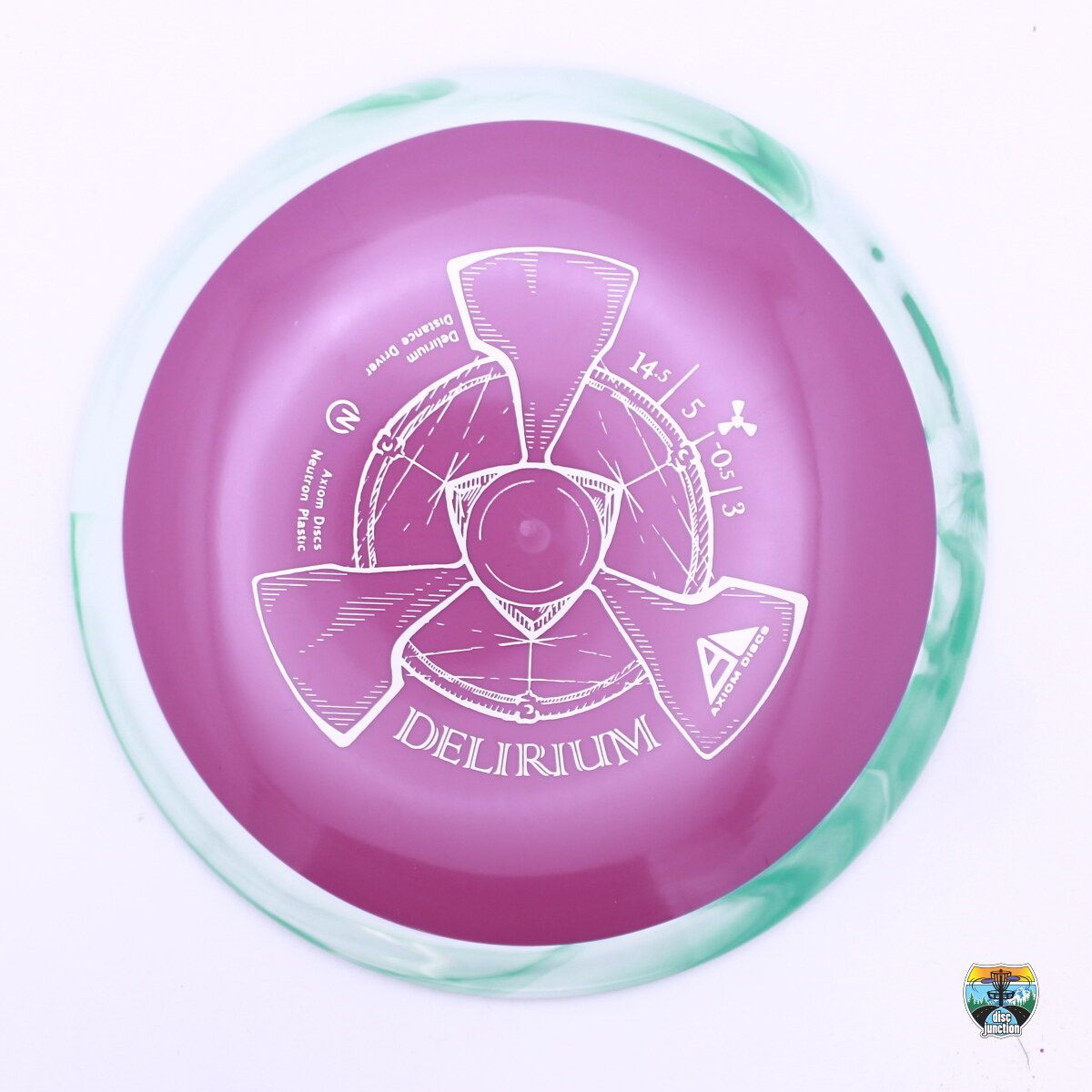 Axiom Neutron Delirium, Manufacturer Weight Range: 170-175 Grams, Color: Purple/Green, Serial Number: 0199-0020