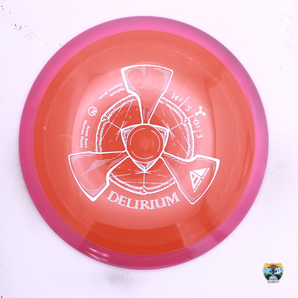Axiom Neutron Delirium, Manufacturer Weight Range: 170-175 Grams, Color: Orange/Pink, Serial Number: 0633-0025