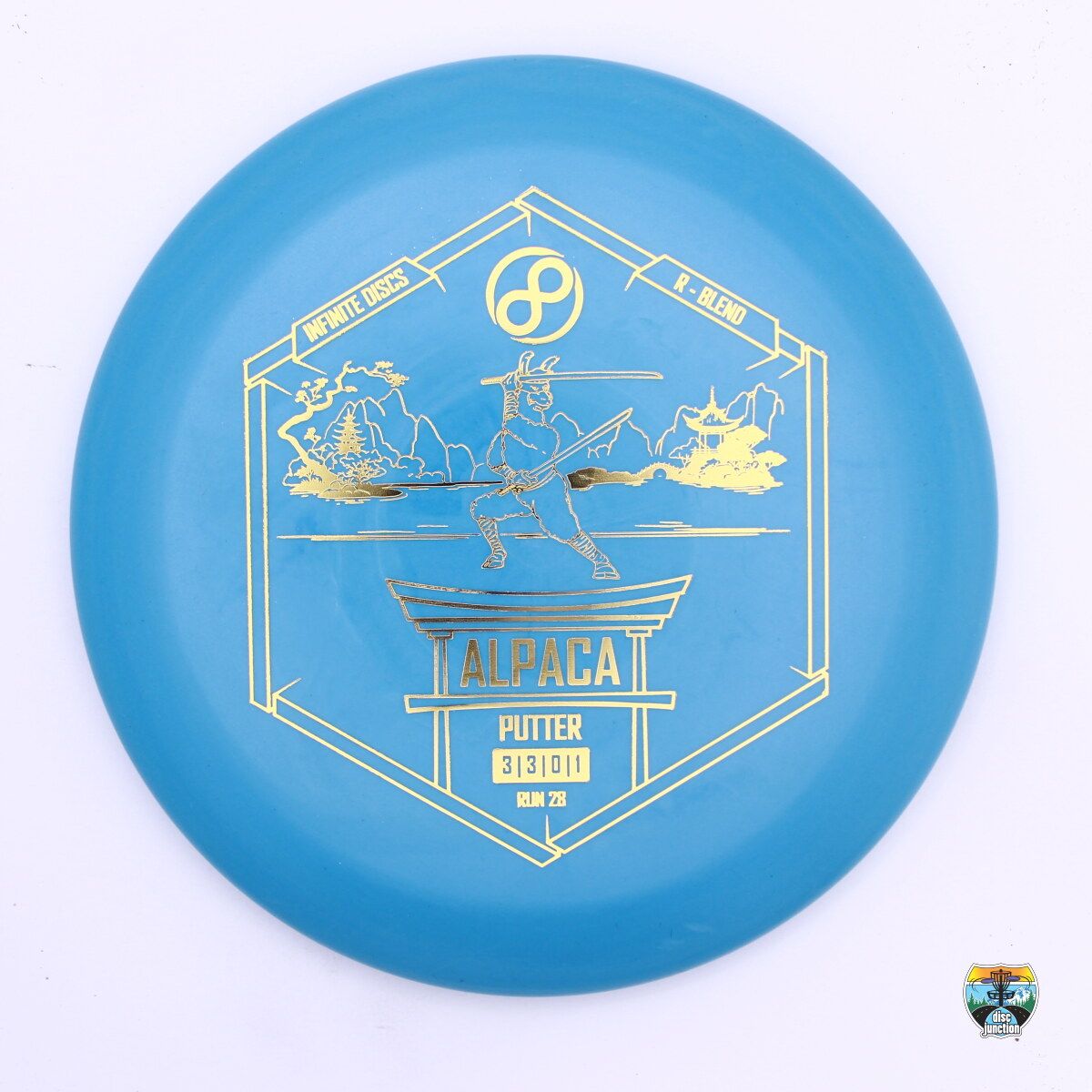 Infinite Discs R-Blend Alpaca, Manufacturer Weight Range: 173-176 Grams, Color: Blue, Serial Number: 0412-0077