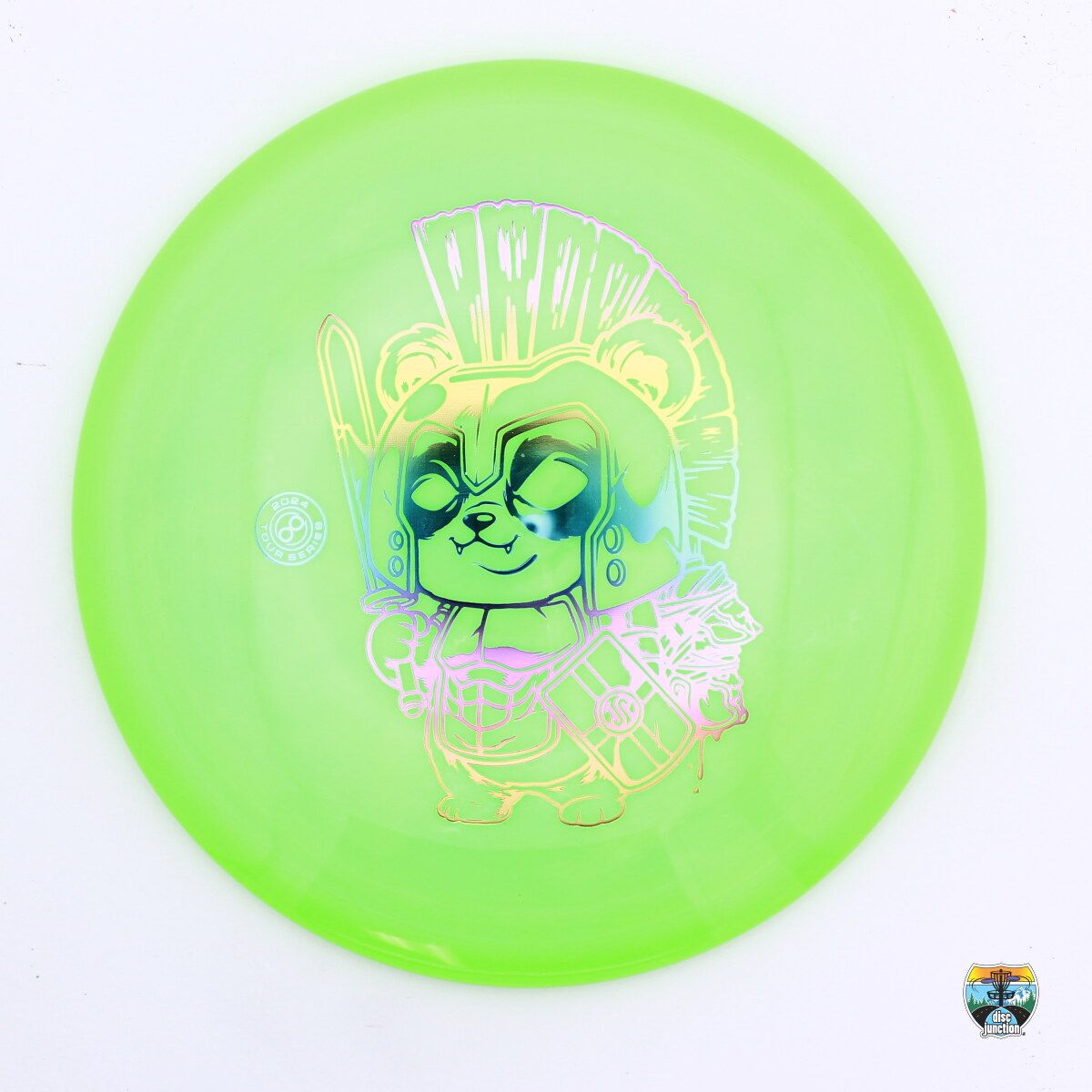 Infinite Discs Swirly S-Blend Centurion 2024 Tour Series James Proctor, Manufacturer Weight Range: 173-176 Grams, Color: Green, Serial Number: 0412-0085