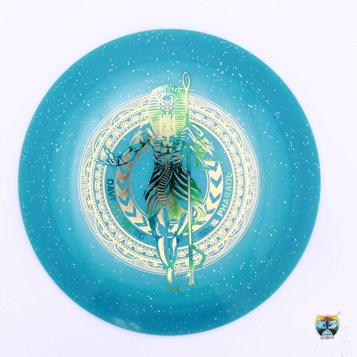 Infinite Discs Metal Flake C-Blend Glow Pharaoh Signature Series Dave Feldberg, Manufacturer Weight Range: 173-176 Grams, Color: Blue, Serial Number: 0204-0072