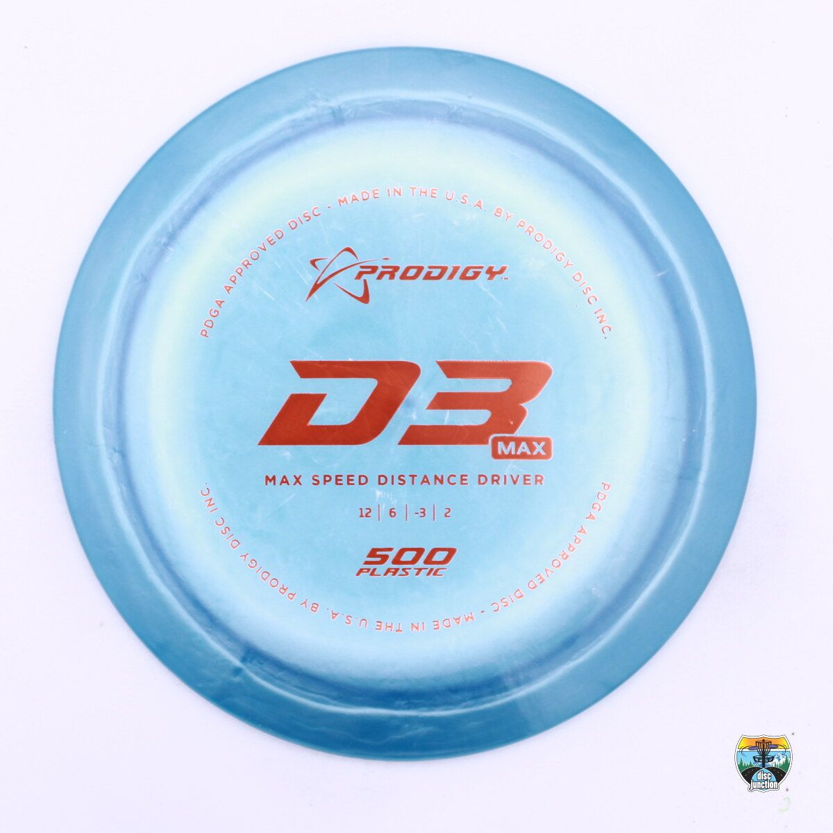 Prodigy 500 D3 Max, Manufacturer Weight Range: 170-174 Grams, Color: Blue, Serial Number: 0211-0135