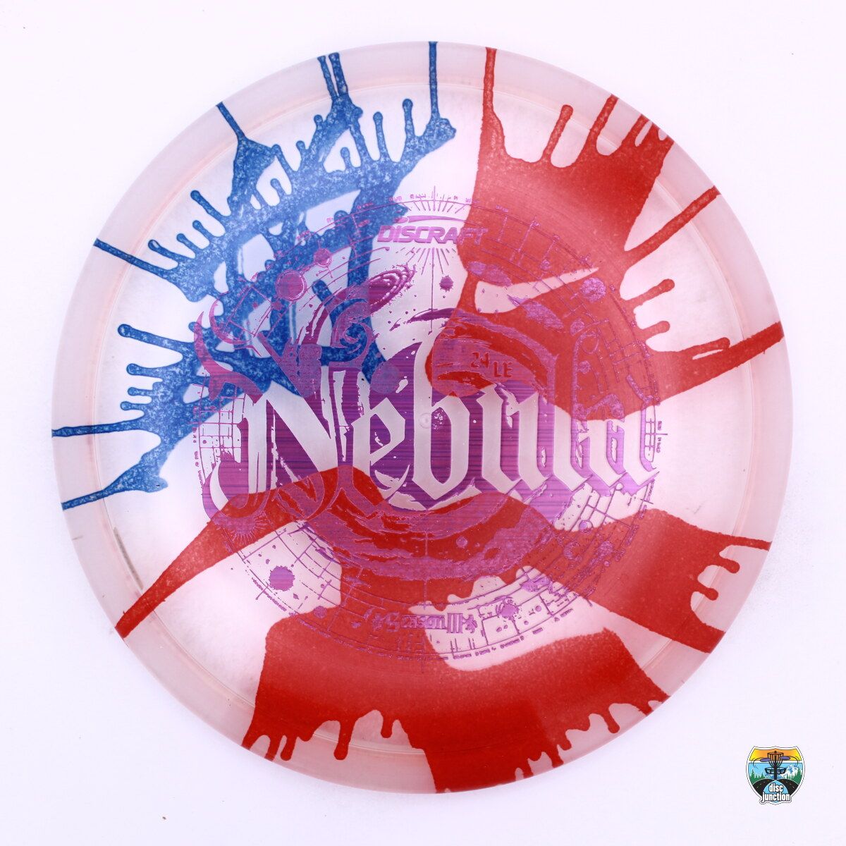 Discraft CryZtal Fly Dye Nebula Ledgestone Edition 2024 Season 3, Manufacturer Weight Range: 173-174 Grams, Color: Multi, Serial Number: 0237-0004