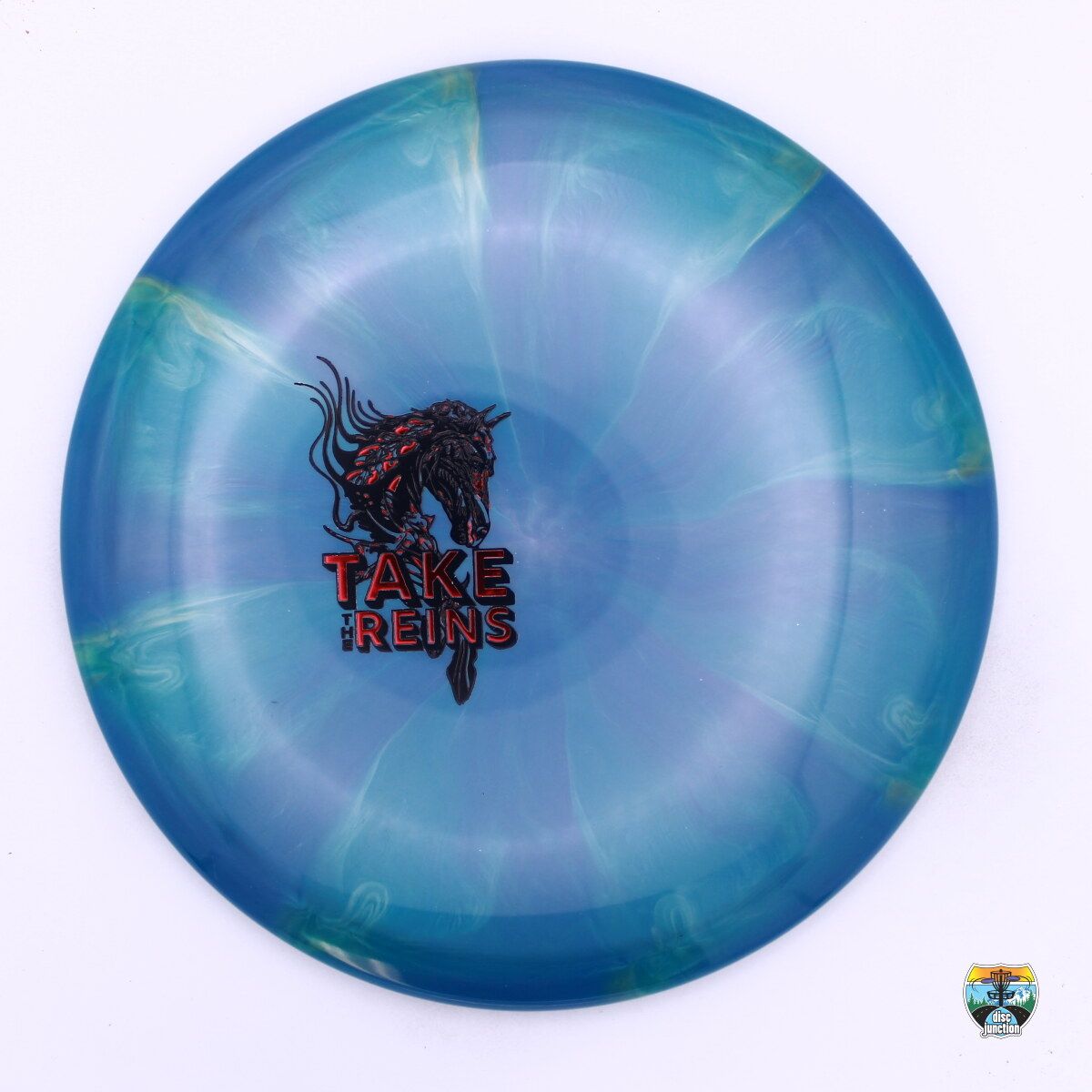 Mint Discs Sublime Swirl Mustang Take the Reins, Manufacturer Weight Range: 170-177 Grams, Color: Blue, Serial Number: 0245-0030