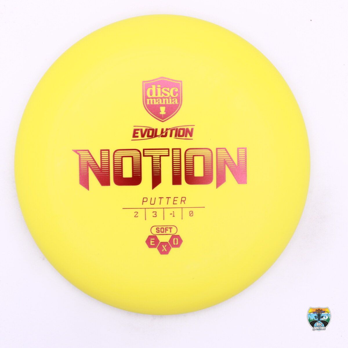 Discmania Soft Exo Evolution Notion, Manufacturer Weight Range: 173+ Grams, Color: Yellow, Serial Number: 0290-0011