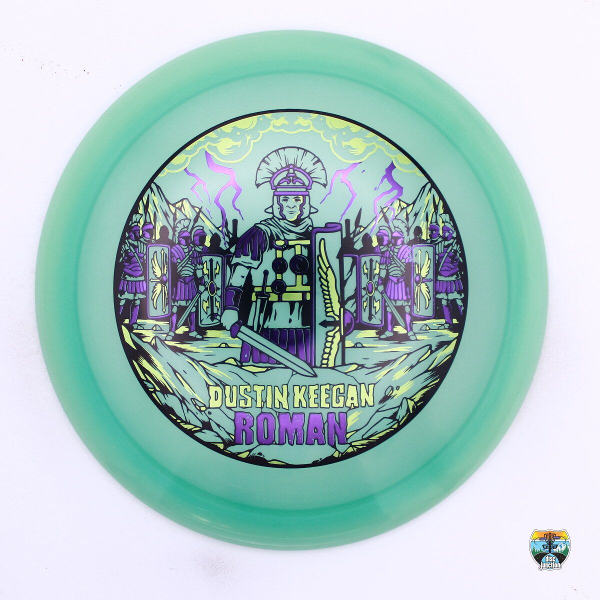 Infinite Discs C-Blend Glow Roman Signature Series Dustin Keegan, Manufacturer Weight Range: 170-172 Grams, Color: Green, Serial Number: 0488-0004