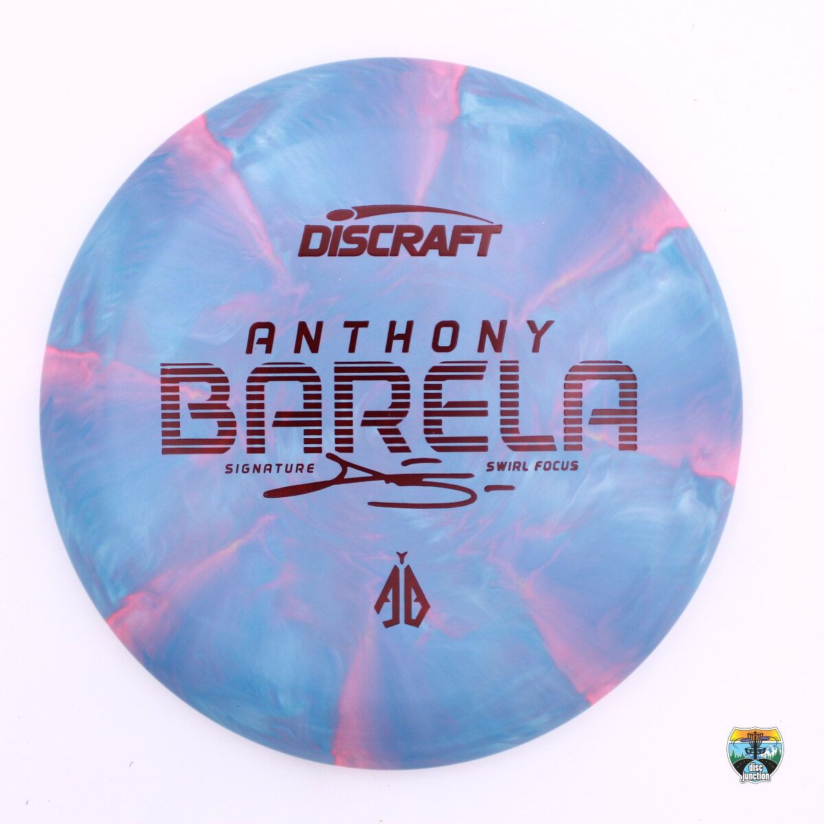 Discraft CT Swirl Focus Signature Series Anthony Barela, Manufacturer Weight Range: 173-174 Grams, Color: Blue, Serial Number: 0682-0002