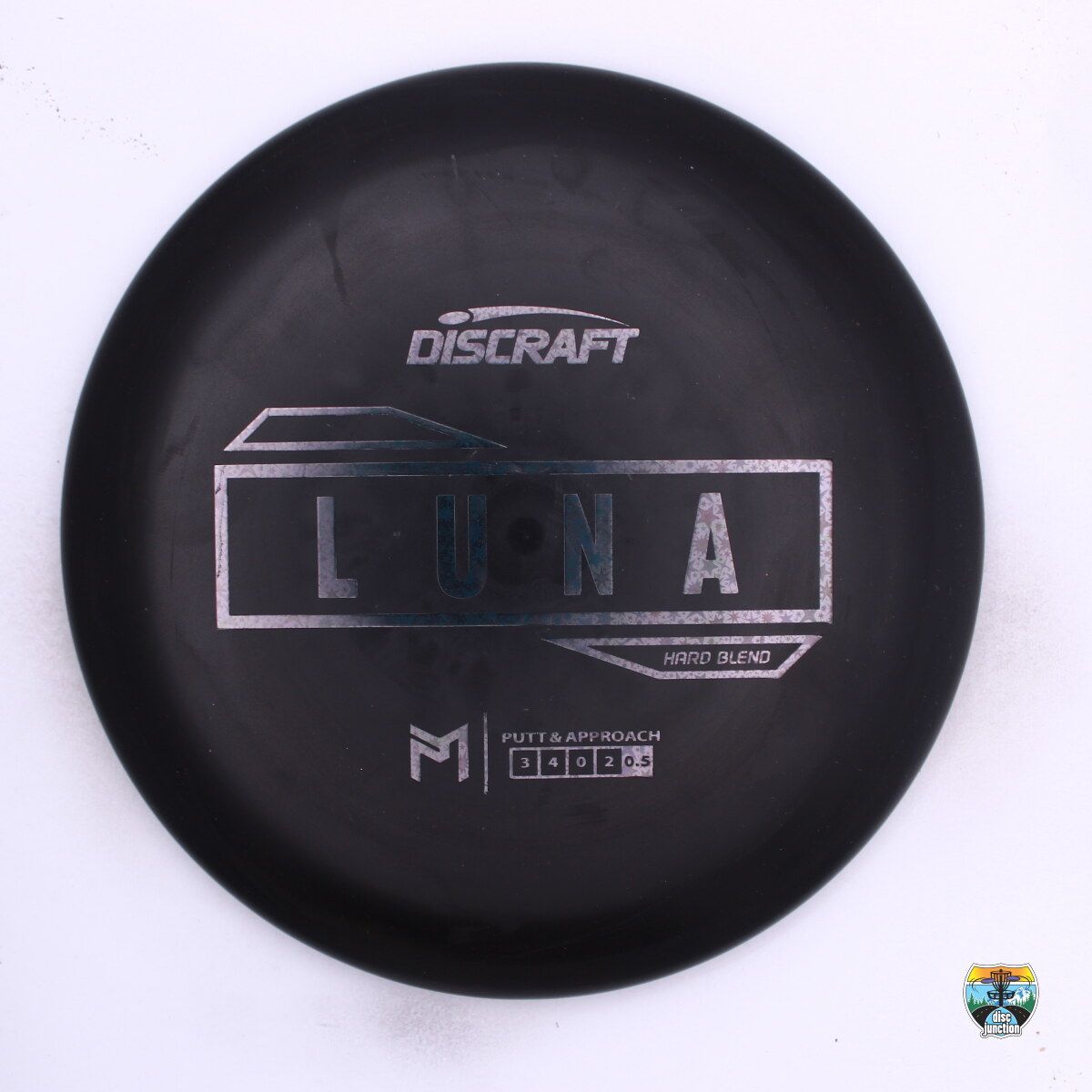 Discraft Hard Luna Paul McBeth, Manufacturer Weight Range: 173-174 Grams, Color: Black, Serial Number: 0652-0027