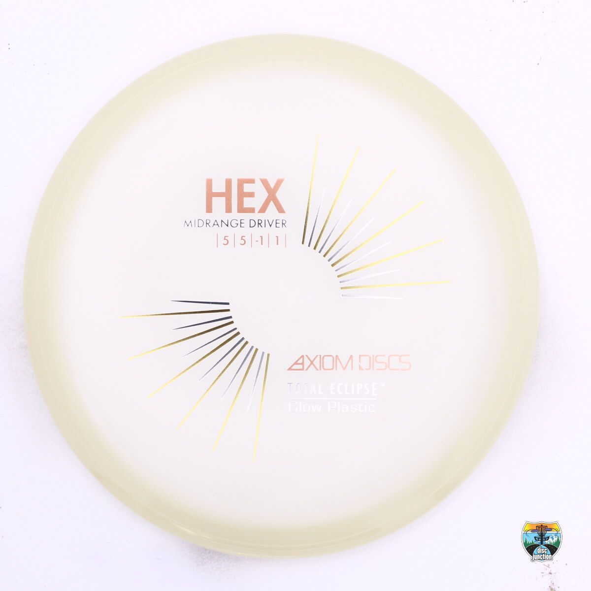 Axiom Total Eclipse Hex, Manufacturer Weight Range: 176-179 Grams, Color: Glow, Serial Number: 0569-0033